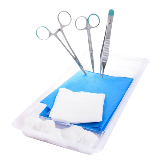 Sterile Suture Set With Colour Marking For Identification As Disposable Products