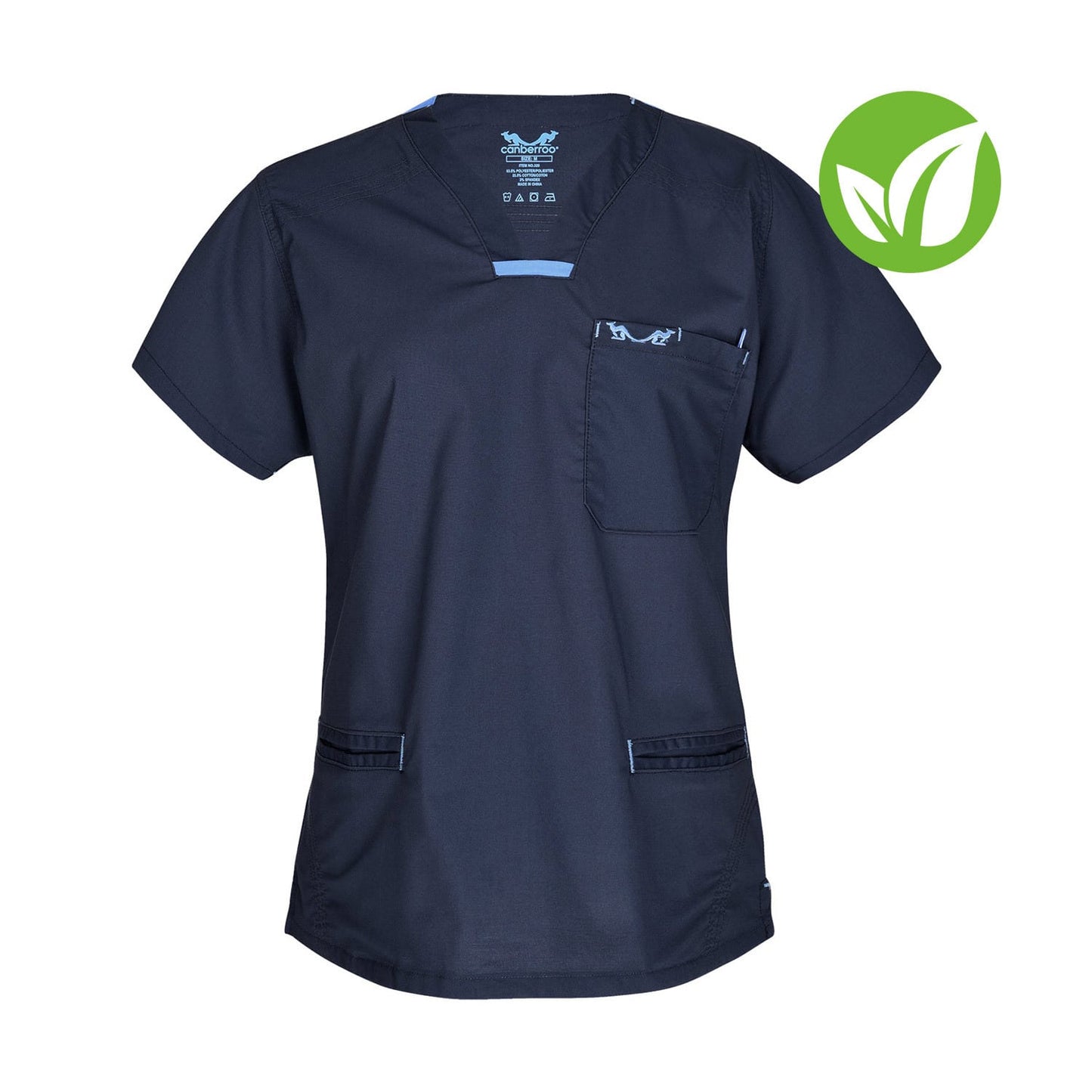  Canberroo® Ladies' Top In Modern Design With Contrasting Seams 