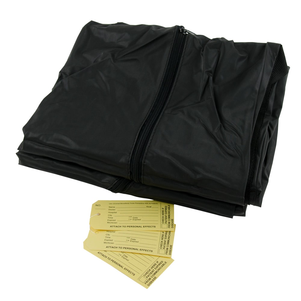Premium Black Cadaver Bag (Body Bag) With 6 Carrying Loops