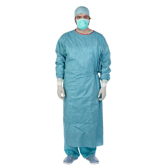 Teqler Surgical Gown 'Reinforced' With Reinforcements In Forearm And Chest Areas