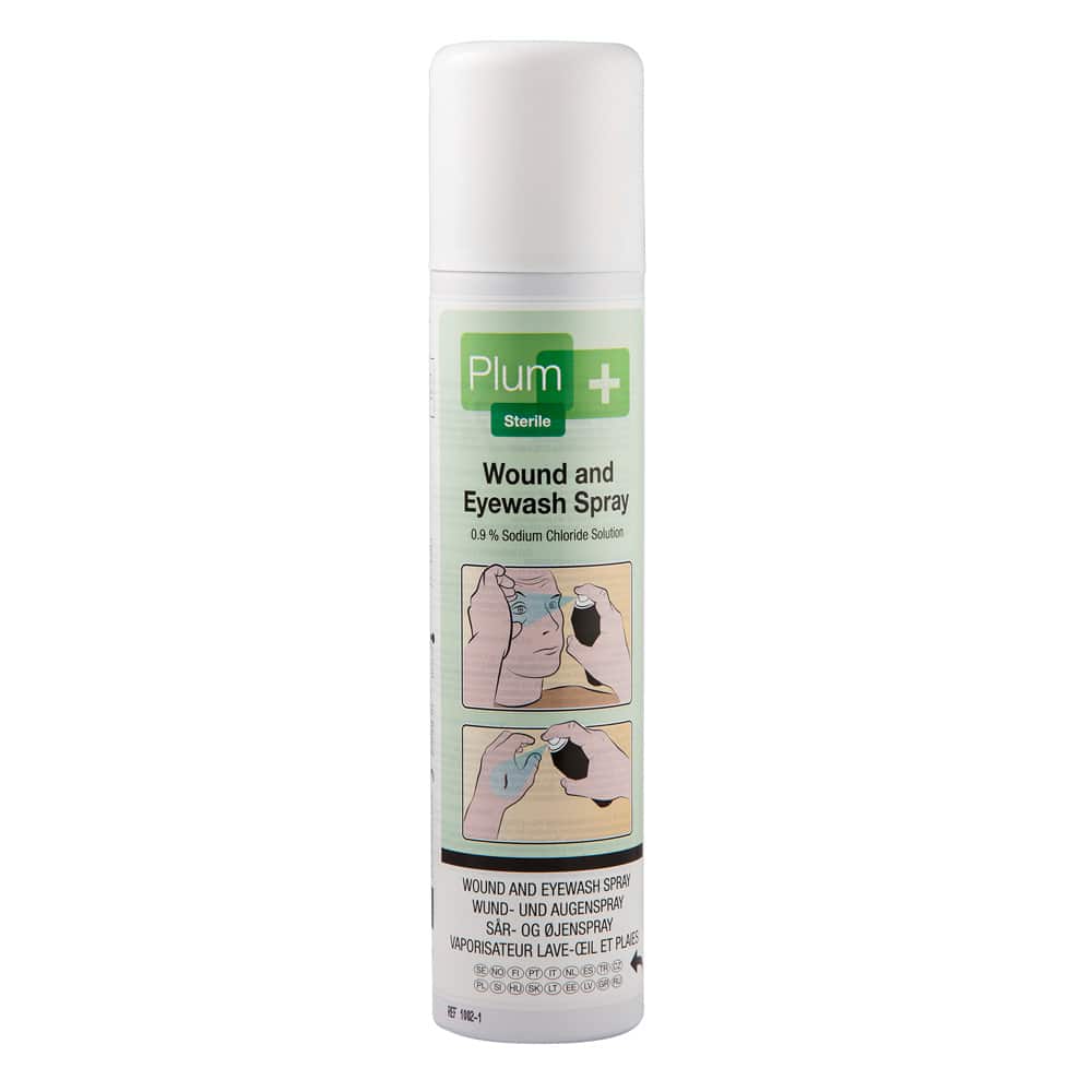 Plum Wound And Eyewash Spray | Sterile 0.9 % Natrium-Chloride Solution