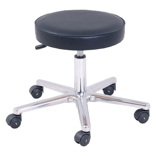 Surgical Stool With Extra Wide   Comfortable Padding & Infinitely Variable Height Adjustment  