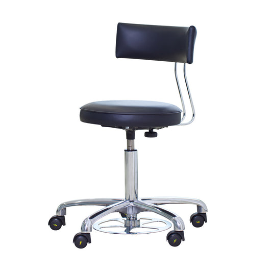Operating Chair With Ergonomic Seat Inclination And Infinitely Variable Height Adjustment