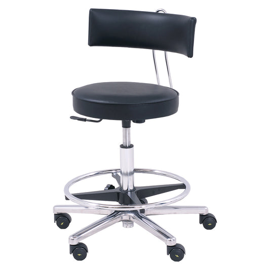 Operating Chair With Ergonomic Seat Inclination And Infinitely Variable Height Adjustment