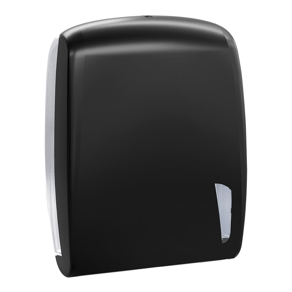 Mar Plast A66201 Toilettenpapierhalter – Weiß/transparent, Für 200 Blatt (29,5x6x23 Cm)