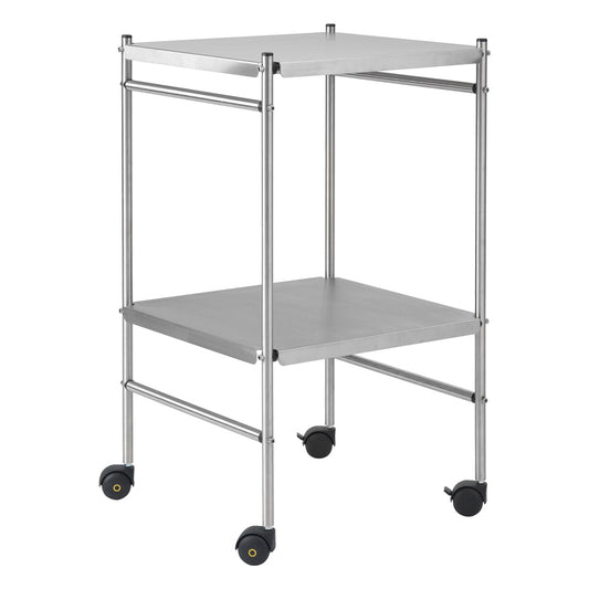 Provita Stainless Steel Trolley With 2 Shelves And 2 Crossbars