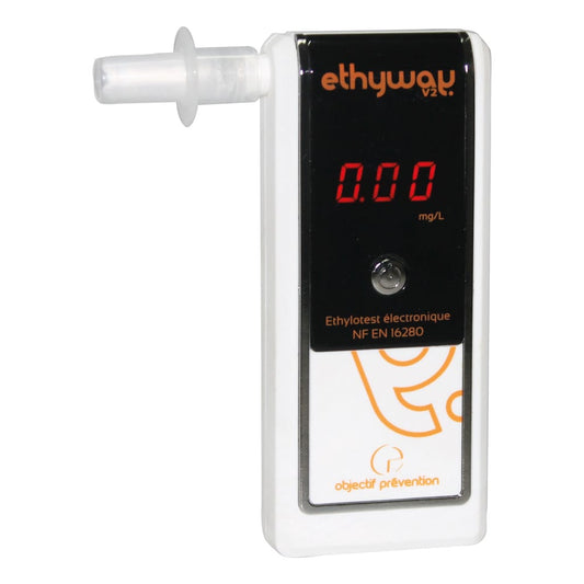 Ethyway V2 Breathalyser | 2 Available Display Modes   Used With Single-Use Mouthpieces