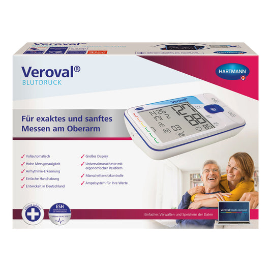 Veroval Blood Pressure Monitor With Universal Upper Arm Cuff & Arrhythmia Detection