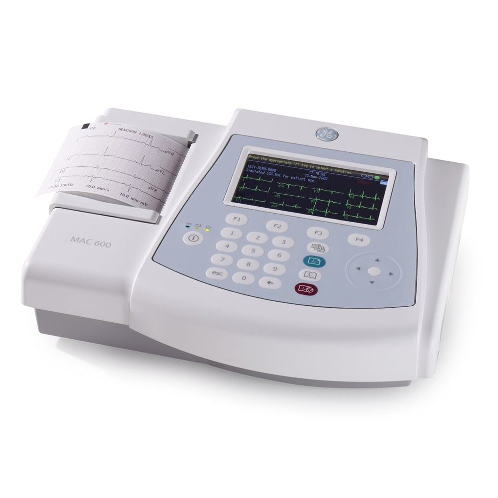 Ge Mac 600 Ecg System With Integrated Rechargeable Battery