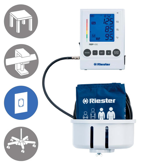 Riester Rbp-100 Blood Pressure Monitor   Desk Model With Cuff Basket