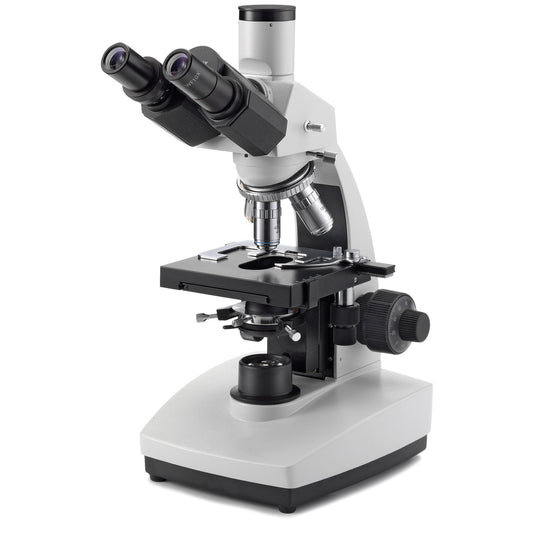Bioblue Trinocular Microscope With High-Quality Plan Objectives   Compatible With The Euromex Camera