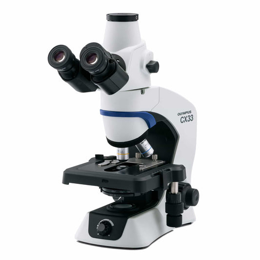 Olympus Cx33 Microscope   With Table Drive On The Left Or Right