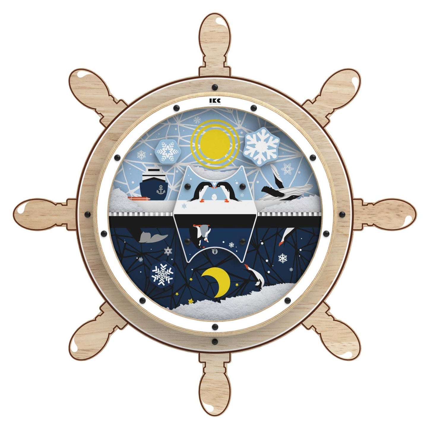 Rotating Wall Game "Day & Night" With A Playful Design