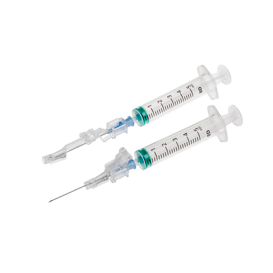 Bd Safety Glide Safety Injection Needles With Luer Attachment