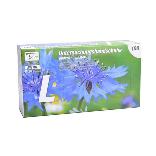 Powder-Free Nitrile Examination Gloves   Pack Of 100 