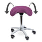 Ergonomic Swivel Stool With Tiltable Saddle Seat For Improved Posture