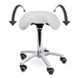 Ergonomic Swivel Stool With Tiltable Saddle Seat For Improved Posture
