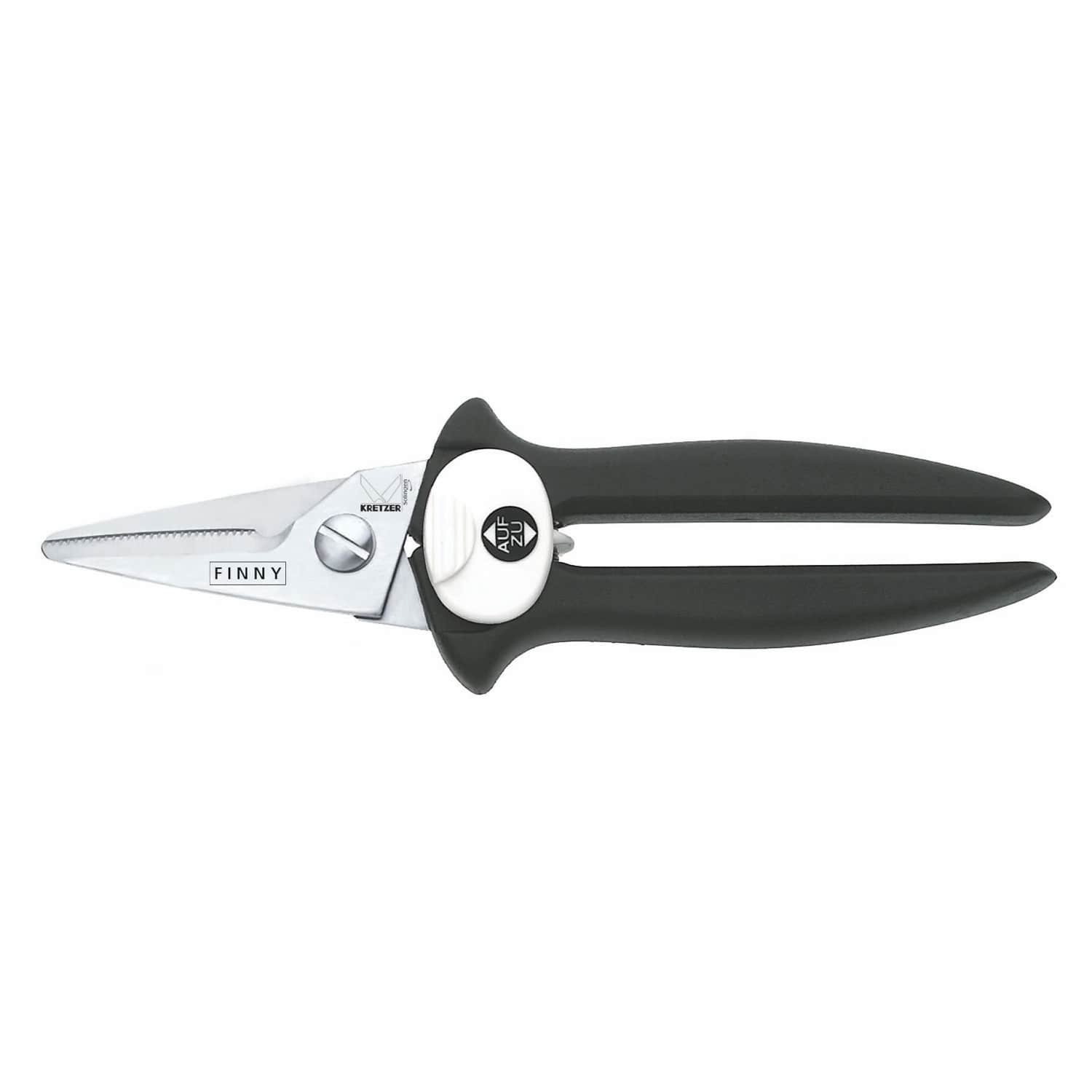 Self-Opening All-Purpose Scissors With Serrated Blades