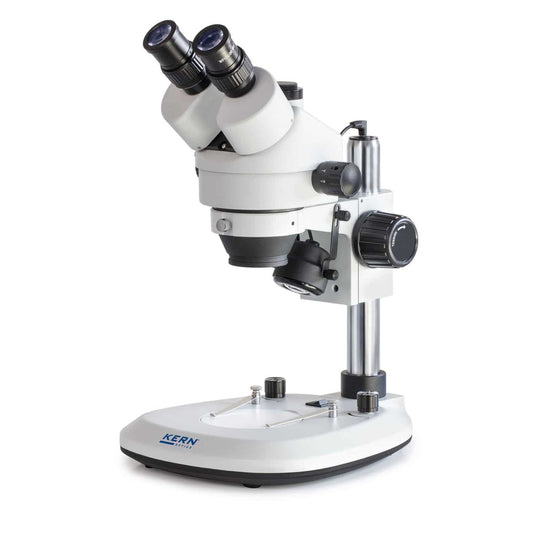 Kern Stereo Zoom Microscope With Continuous Zoom From 7X To 45X   Optionally With Trinocular Tube