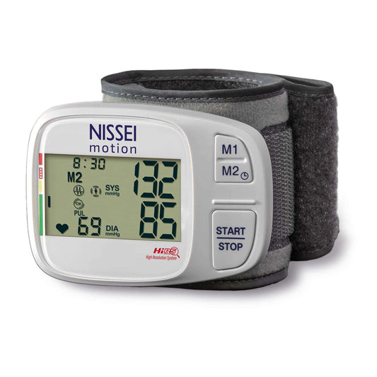 Nissei Motion Wrist Blood Pressure Monitor With Hi-Resolution System