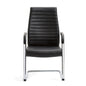 Mydeluxe Visitor'S Cantilever Chair With Genuine Leather Upholstery
