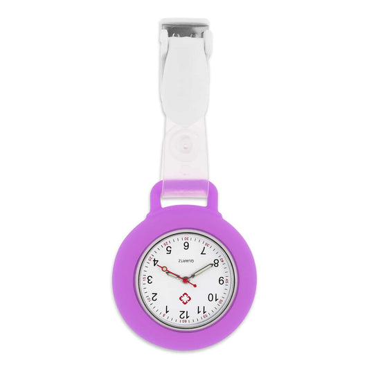 Easy-Care And Hygienic Nurse'S Watch Silicone   With Clip