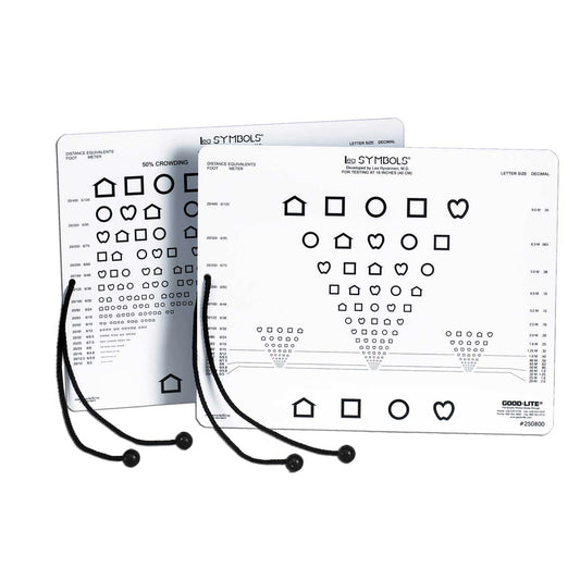 Lea™ Symbols Near Vision Card Printed On Both Sides   With Spacer Cord