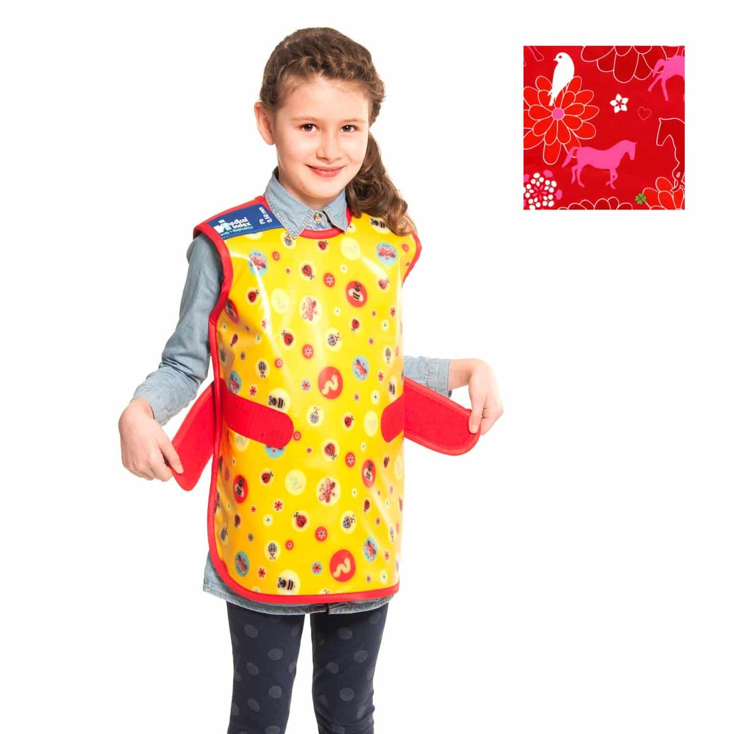 Front Apron For Children From Medical Index With Velcro Fastener