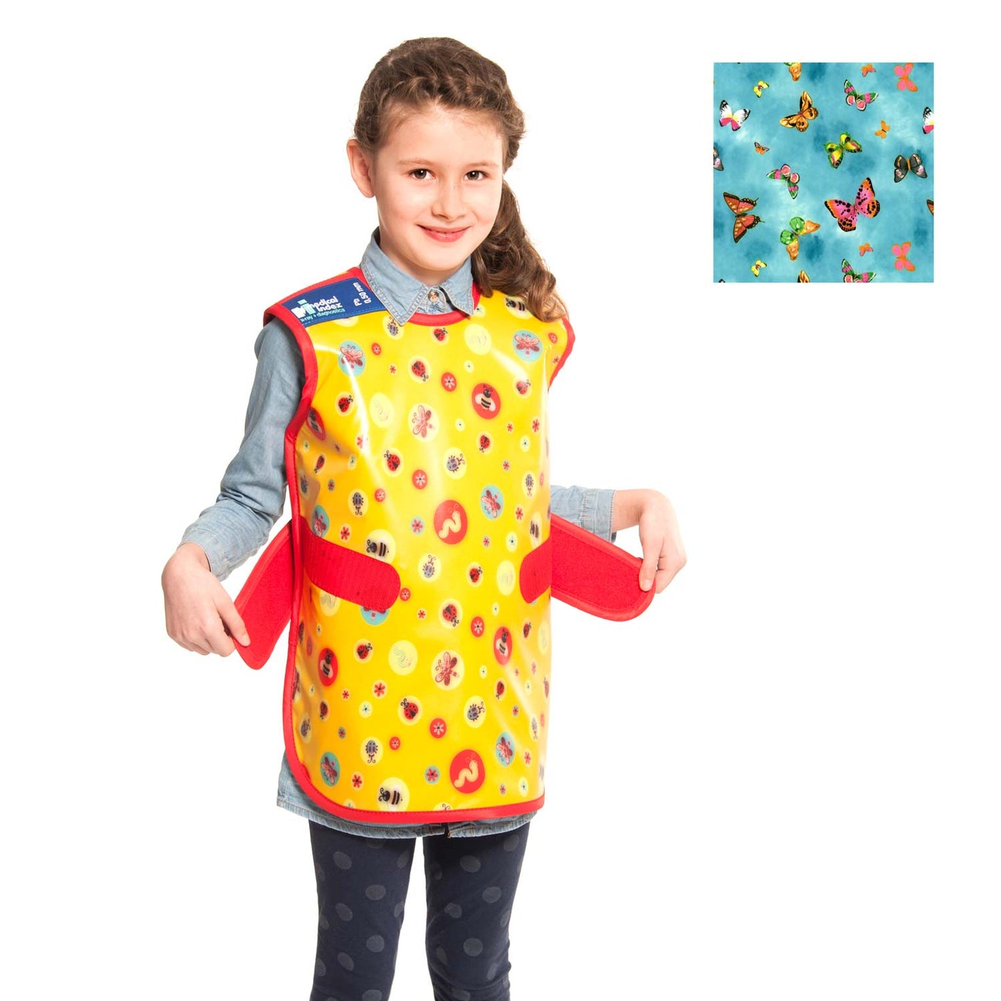 Front Apron For Children From Medical Index With Velcro Fastener