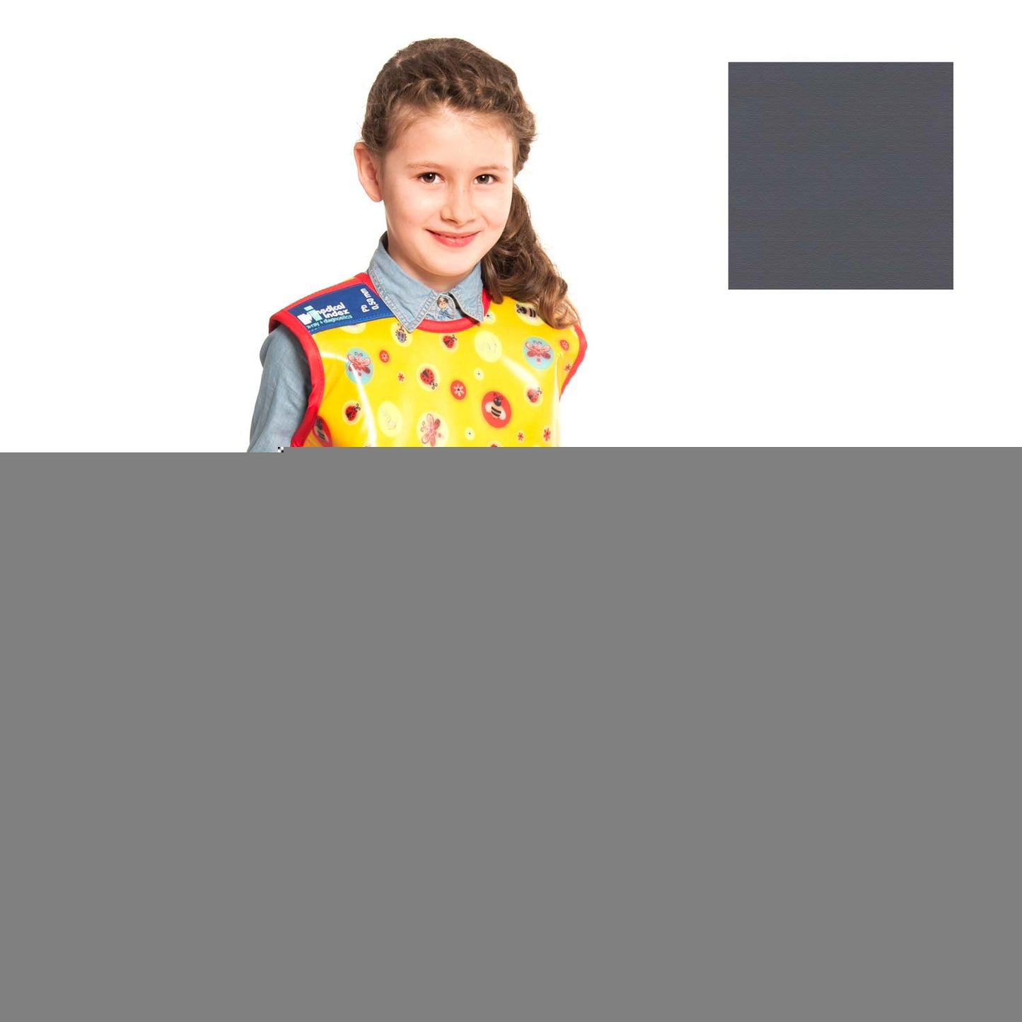 Front Apron For Children From Medical Index With Velcro Fastener