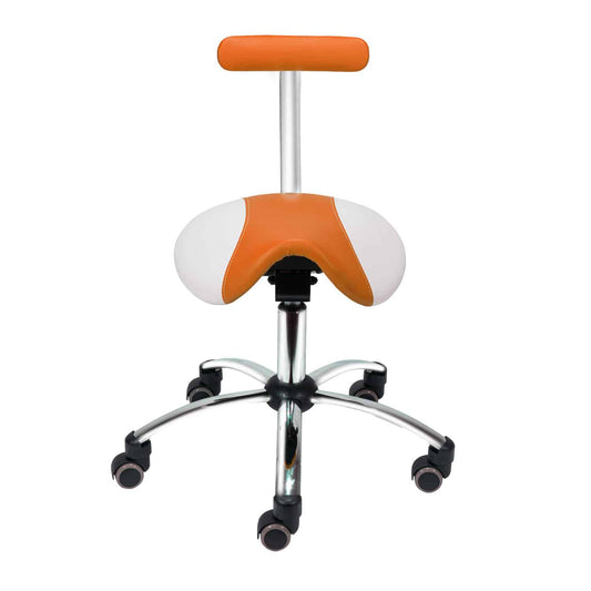 Saddle Stool With Removable Backrest From Teqler 