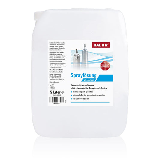 Dermatologically Tested Baehr Spray Solution