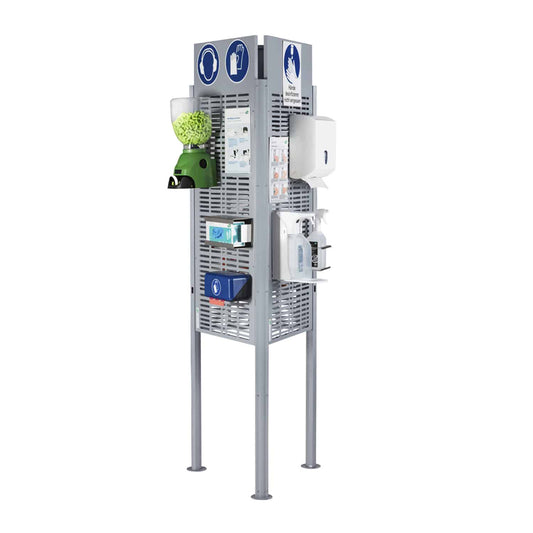 Weroflex® Station 3-Sided Complete Set For Visible Placement Of First Aid Or Hygiene Articles