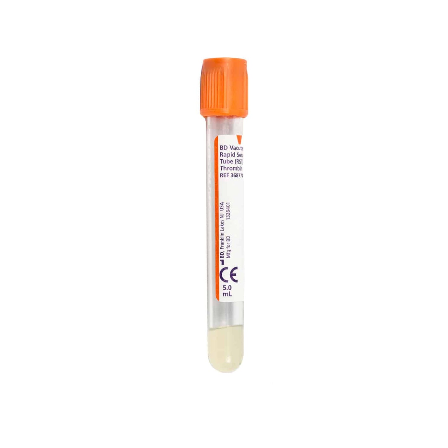 Bd Vacutainer® Rapid Serum Tube (Rst) With Clot Activator And Separating Gel
