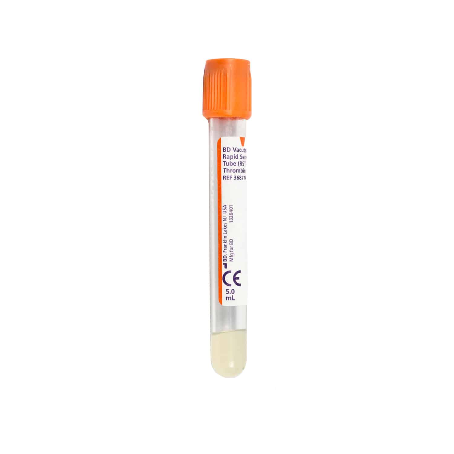 Bd Vacutainer® Rapid Serum Tube (Rst) With Clot Activator And Separating Gel