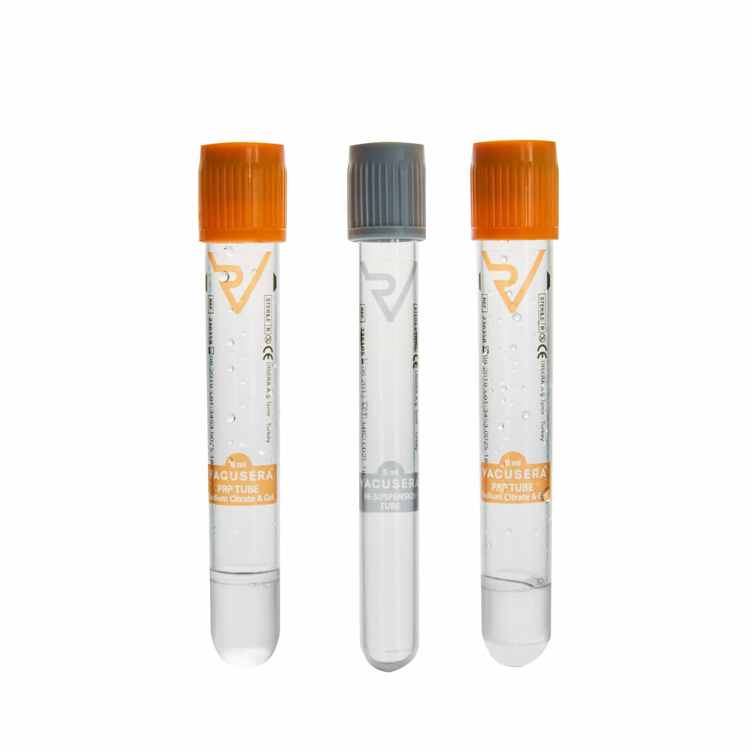 Vacusera Prp Tubes With Gel For The Production Of Pure And Highly Concentrated Prp