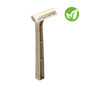 Nature Blade Disposable Razor Made Of Sustainable Wheat Straw Material Mix And Metal Blades