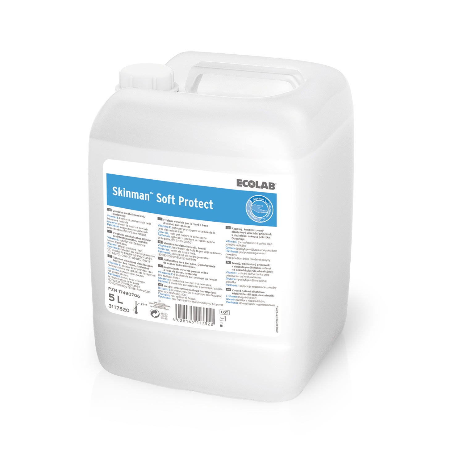 Skinman™ Soft Protect Hand Sanitizer With Vitamin E   Glycerin And Panthenol 