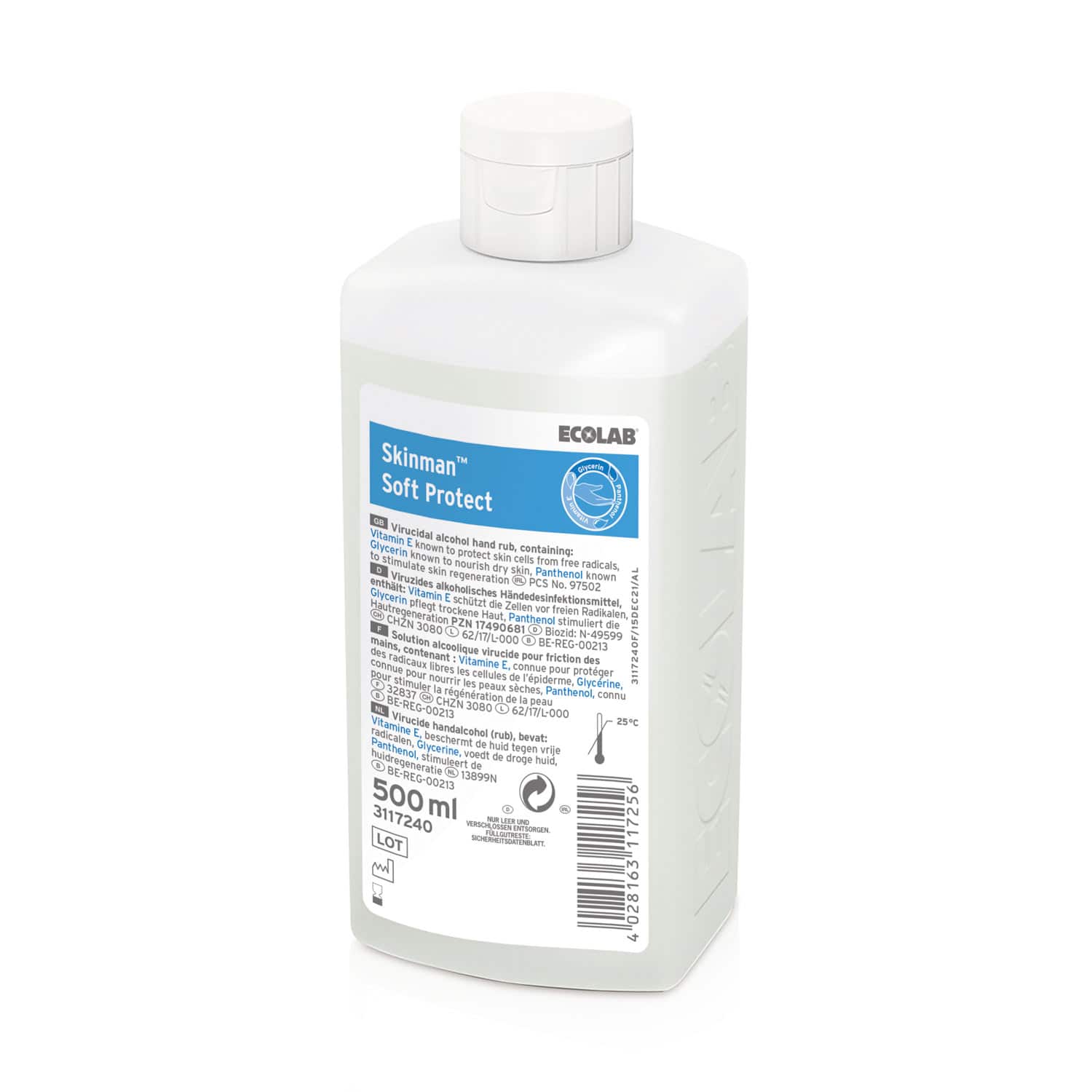 Skinman™ Soft Protect Hand Sanitizer With Vitamin E   Glycerin And Panthenol