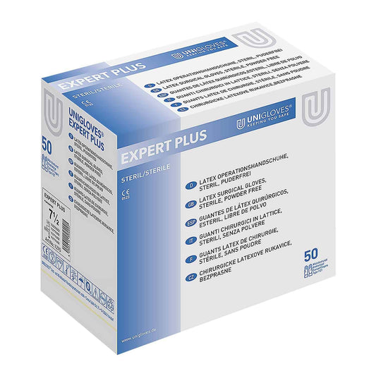 Sterile Unigloves Expert Plus Surgical Gloves Made Of High-Quality Natural Latex