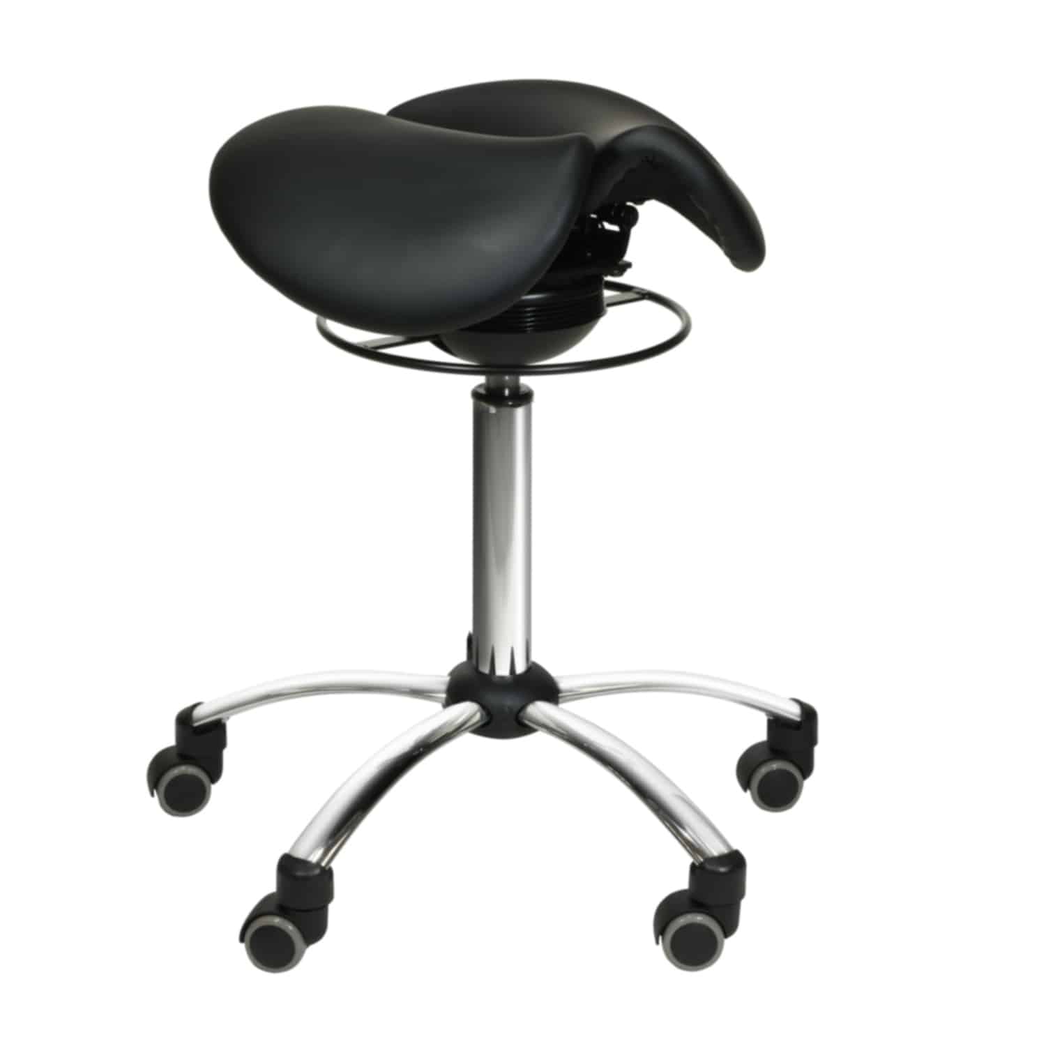 Saddle Stool With Swing Mechanism