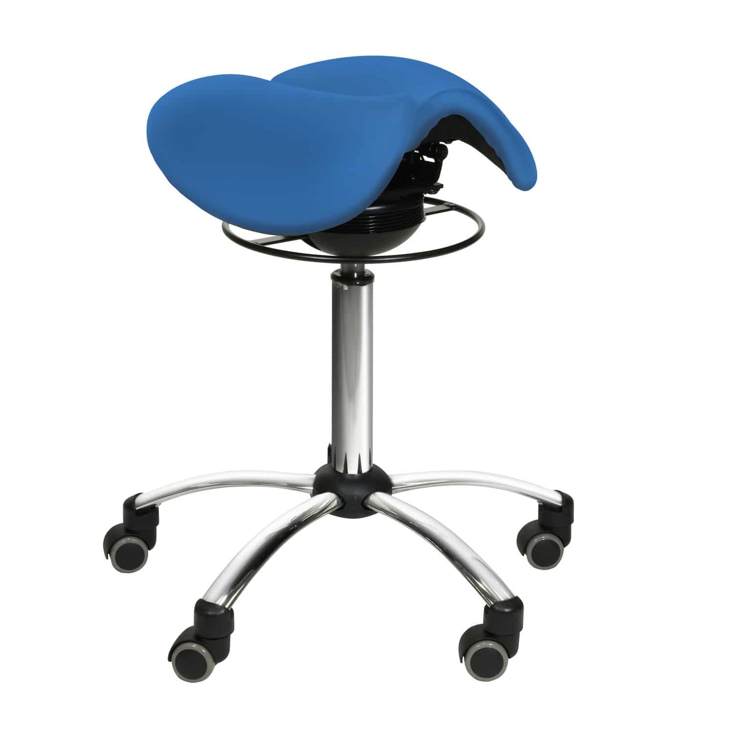 Saddle Stool With Swing Mechanism