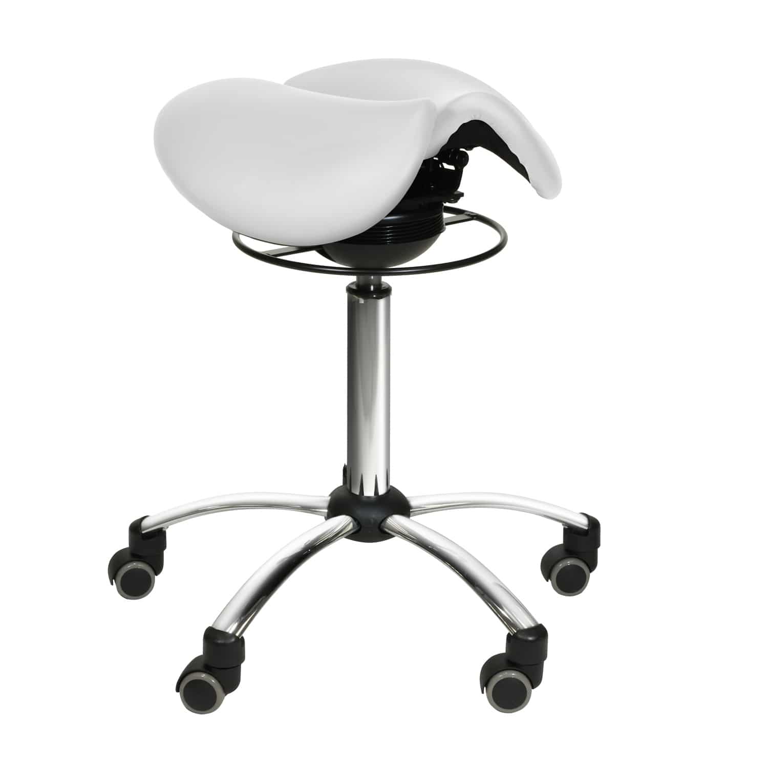 Saddle Stool With Swing Mechanism