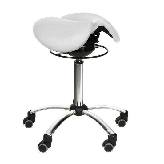 Saddle Stool With Swing Mechanism