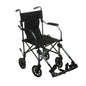 Folding Transport Wheelchair With Removable Footrests And Armrests