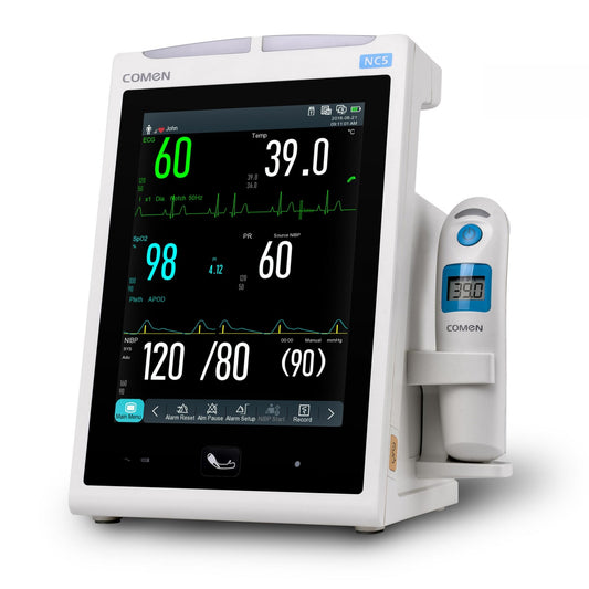 Comen Nc5 Vital Sign Monitor For Recording Ecg   Nibp   Spo2 And Temperature