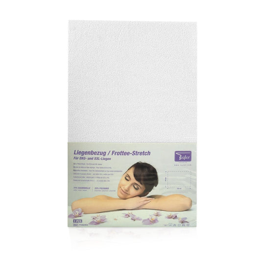 Terry Fitted Sheet For Exam Tables And Couches   Extra Large Dimensions: 80 X 195 Cm