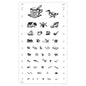Eye Chart Made Of Washable Plastic   Dimensions 29.5 X 49 Cm
