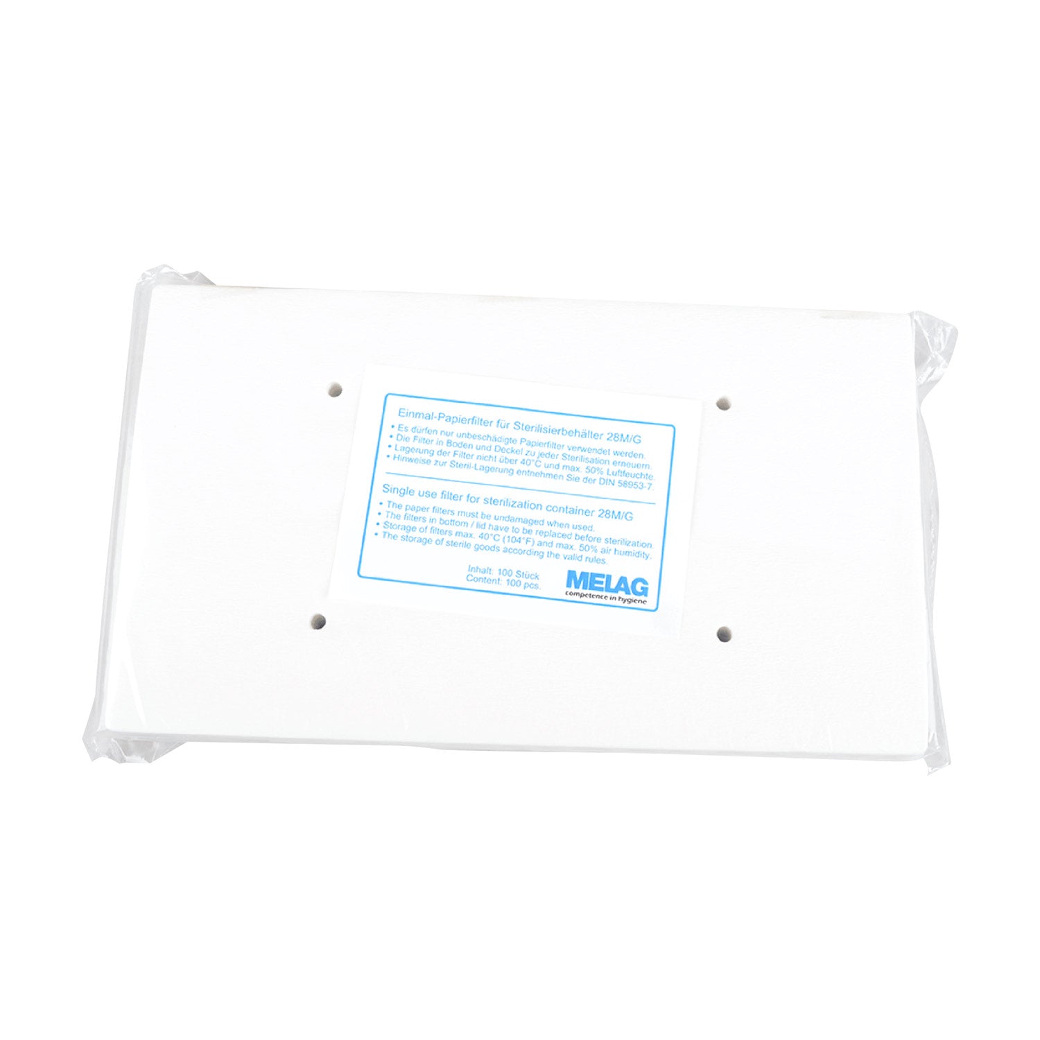 Melag Paper Filters For Sterilisation Containers   Corresponding To En 868-2