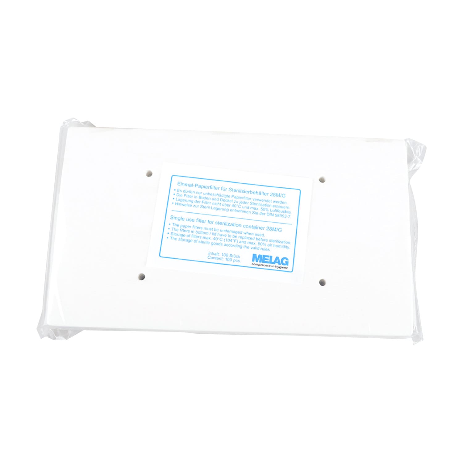 Melag Paper Filters For Sterilisation Containers   Corresponding To En 868-2